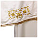 Solemn humeral veil with gold embroidery and jewel button s4
