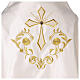 Voile huméral solennel broderie or avec bouton bijou s2