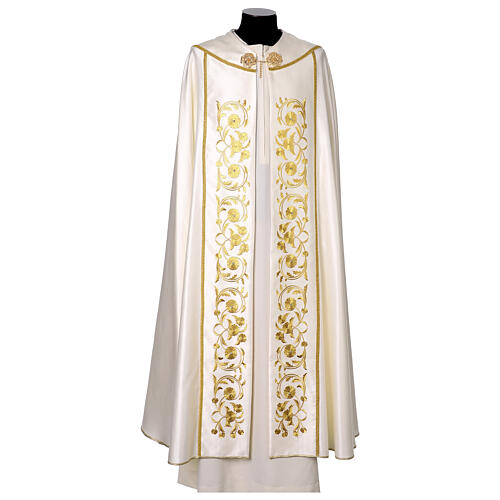 Capa de asperges solene com bordado dourado 1
