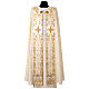 Chasuble in pure wool with cross and floral embroidery by Gamma s1