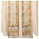Chasuble in pure wool with cross and floral embroidery by Gamma s6