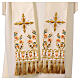 Chasuble in pure wool with cross and floral embroidery by Gamma s10