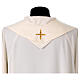 Chasuble in pure wool with cross and floral embroidery by Gamma s11