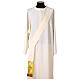 Dalmática entorchado brocado oro bordado cruces oro negro s6