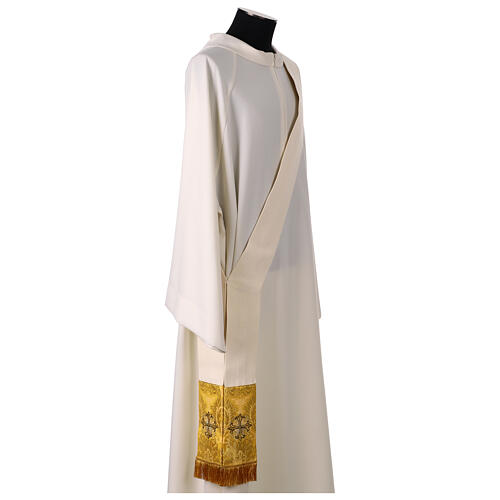 Dalmatic with Brocade Gold Trim and Black Gold Cross Embroidery 8
