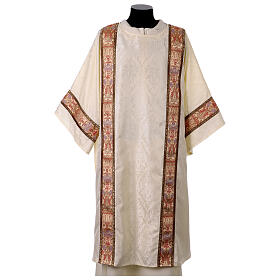 Damask Dalmatic with Brocade Inlays and Gallon