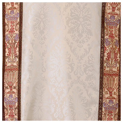 Damask Dalmatic with Brocade Inlays and Gallon 4