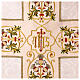 Chasuble romaine IHS croix détails floraux s2