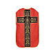 Chasuble romaine IHS croix détails floraux s11