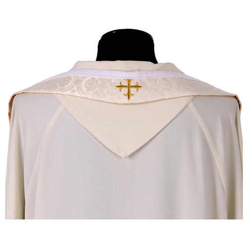 Casula romana IHS croce dettagli floreali 15