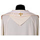 Casula romana IHS croce dettagli floreali s15