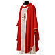 Red Jubilee 2025 chasuble with woven official logo s3
