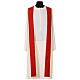 Red Jubilee 2025 chasuble with woven official logo s5