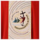 Red Jubilee 2025 Chasuble with Woven Official Logo s2