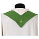 Chasuble verte logo officiel Jubilé 2025 galon ivoire s6