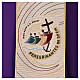 Purple chasuble with woven official Jubilee 2025 logo s2