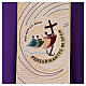 Chasuble violette avec galon logo officiel Jubilé 2025 tissé s2