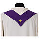 Chasuble violette avec galon logo officiel Jubilé 2025 tissé s6