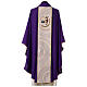 Casula viola con gallone logo ufficiale Giubileo 2025 intessuto s4