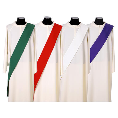 Deacon Dalmatic with Cross Nail and Gold Thread Embroidery by Vebi Confezioni 16