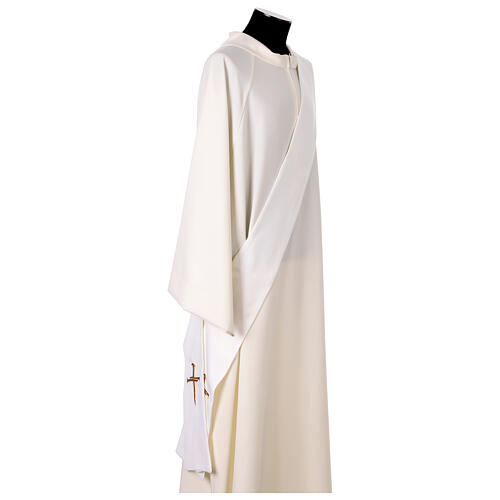 Deacon Dalmatic with Cross Nail and Gold Thread Embroidery by Vebi Confezioni 19