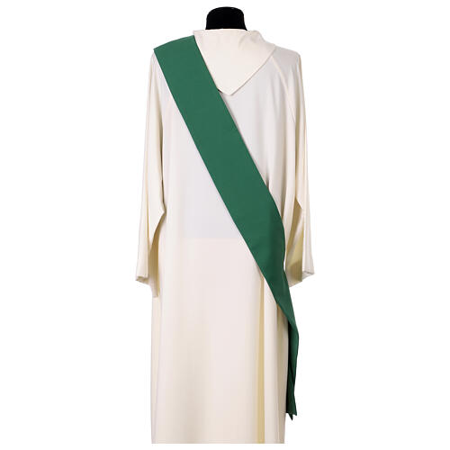 Deacon Dalmatic with Cross Nail and Gold Thread Embroidery by Vebi Confezioni 21