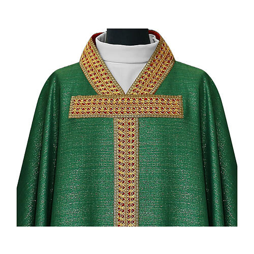 Chasuble with Tau-shaped band, trimming with red base 2