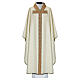 Chasuble with Tau-shaped band, trimming with red base s5