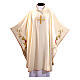 Chasuble croix dorée broderie machine symbole Eucharistie s5