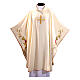 Chasuble with Golden Cross Embroidery and Eucharistic Symbols s5