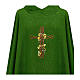 Chasuble with cross embroidery of interwoven branches s2