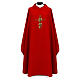 Chasuble with cross embroidery of interwoven branches s3