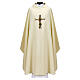 Chasuble croix branches tressées broderie s4