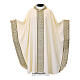 Chasuble with modern geometric band in the centre and on the sleeves s1