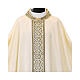 Chasuble with modern geometric band in the centre and on the sleeves s2