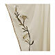 White Marian Chasuble with Lily Sleeves in Polyester s3
