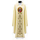 Chasuble broderie Trinité eucharistie fil or s1