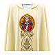 Chasuble broderie Trinité eucharistie fil or s2