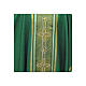 Chasuble with golden stripes and gold cross embroidery s2