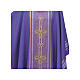Chasuble with golden stripes and gold cross embroidery s8