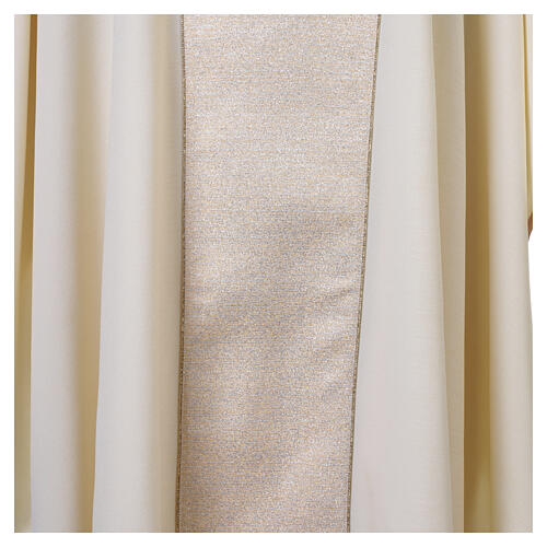 Chasuble or Jésus ressuscité bande centrale dorée broderie 6
