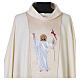 Chasuble or Jésus ressuscité bande centrale dorée broderie s3