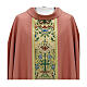 Chasuble rose galon floral or s2