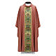 Pink chasuble with gold floral gallon s1
