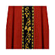 Chasuble with velvet band embroidered with golden vine leaves s4