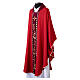 Chasuble with velvet band embroidered with golden vine leaves s4