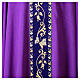 Chasuble with velvet band embroidered with golden vine leaves s7