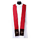 Chasuble with velvet band embroidered with golden vine leaves s9