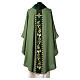 Chasuble with velvet band embroidered with golden vine leaves s16