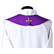Chasuble with velvet stole embroidered with golden vine leaves s14